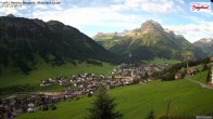 Archiv Foto Webcam Oberlech: Ausblick Pension Bergland 06:00