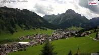 Archiv Foto Webcam Oberlech: Ausblick Pension Bergland 13:00