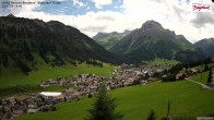 Archiv Foto Webcam Oberlech: Ausblick Pension Bergland 13:00