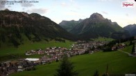 Archiv Foto Webcam Oberlech: Ausblick Pension Bergland 19:00