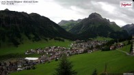 Archiv Foto Webcam Oberlech: Ausblick Pension Bergland 13:00