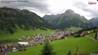 Archiv Foto Webcam Oberlech: Ausblick Pension Bergland 09:00