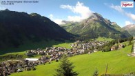 Archiv Foto Webcam Oberlech: Ausblick Pension Bergland 07:00