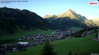 Archived image Webcam Lech am Arlberg - Guesthouse Bergland 05:00