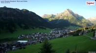 Archiv Foto Webcam Oberlech: Ausblick Pension Bergland 06:00