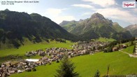 Archiv Foto Webcam Oberlech: Ausblick Pension Bergland 09:00