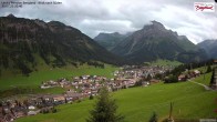 Archiv Foto Webcam Oberlech: Ausblick Pension Bergland 19:00