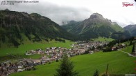 Archiv Foto Webcam Oberlech: Ausblick Pension Bergland 15:00