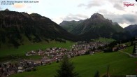 Archiv Foto Webcam Oberlech: Ausblick Pension Bergland 19:00