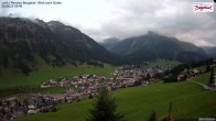 Archiv Foto Webcam Oberlech: Ausblick Pension Bergland 19:00