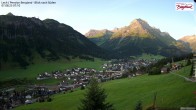 Archiv Foto Webcam Oberlech: Ausblick Pension Bergland 06:00