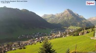 Archiv Foto Webcam Oberlech: Ausblick Pension Bergland 07:00