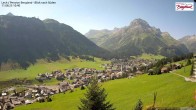 Archiv Foto Webcam Oberlech: Ausblick Pension Bergland 09:00