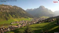 Archiv Foto Webcam Oberlech: Ausblick Pension Bergland 17:00