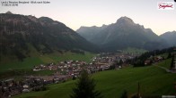 Archiv Foto Webcam Oberlech: Ausblick Pension Bergland 19:00