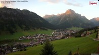 Archiv Foto Webcam Oberlech: Ausblick Pension Bergland 12:00