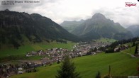 Archiv Foto Webcam Oberlech: Ausblick Pension Bergland 17:00