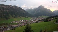 Archiv Foto Webcam Oberlech: Ausblick Pension Bergland 19:00