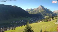 Archiv Foto Webcam Oberlech: Ausblick Pension Bergland 07:00