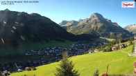 Archiv Foto Webcam Oberlech: Ausblick Pension Bergland 08:00