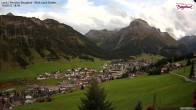 Archiv Foto Webcam Oberlech: Ausblick Pension Bergland 17:00
