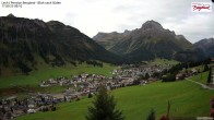 Archiv Foto Webcam Oberlech: Ausblick Pension Bergland 08:00