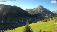 Archiv Foto Webcam Oberlech: Ausblick Pension Bergland 08:00