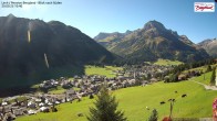 Archiv Foto Webcam Oberlech: Ausblick Pension Bergland 09:00