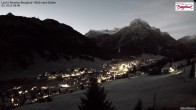 Archiv Foto Webcam Oberlech: Ausblick Pension Bergland 05:00