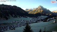 Archiv Foto Webcam Oberlech: Ausblick Pension Bergland 07:00
