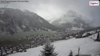 Archiv Foto Webcam Oberlech: Ausblick Pension Bergland 08:00