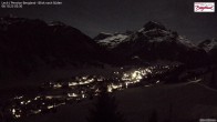 Archiv Foto Webcam Oberlech: Ausblick Pension Bergland 01:00