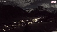 Archiv Foto Webcam Oberlech: Ausblick Pension Bergland 03:00