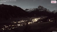 Archiv Foto Webcam Oberlech: Ausblick Pension Bergland 05:00
