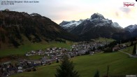Archiv Foto Webcam Oberlech: Ausblick Pension Bergland 17:00