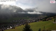 Archiv Foto Webcam Oberlech: Ausblick Pension Bergland 09:00
