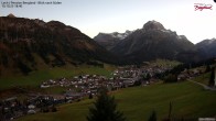Archiv Foto Webcam Oberlech: Ausblick Pension Bergland 17:00