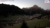 Archiv Foto Webcam Oberlech: Ausblick Pension Bergland 06:00