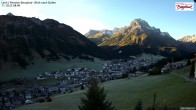 Archiv Foto Webcam Oberlech: Ausblick Pension Bergland 07:00