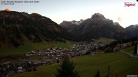 Archiv Foto Webcam Oberlech: Ausblick Pension Bergland 17:00
