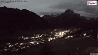 Archiv Foto Webcam Oberlech: Ausblick Pension Bergland 06:00