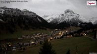 Archiv Foto Webcam Oberlech: Ausblick Pension Bergland 17:00