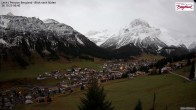 Archived image Webcam Lech am Arlberg - Guesthouse Bergland 05:00