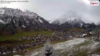Archived image Webcam Lech am Arlberg - Guesthouse Bergland 13:00