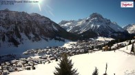 Archiv Foto Webcam Oberlech: Ausblick Pension Bergland 09:00
