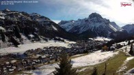 Archiv Foto Webcam Oberlech: Ausblick Pension Bergland 13:00