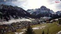 Archiv Foto Webcam Oberlech: Ausblick Pension Bergland 11:00