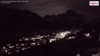 Archiv Foto Webcam Oberlech: Ausblick Pension Bergland 19:00