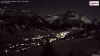 Archiv Foto Webcam Oberlech: Ausblick Pension Bergland 23:00