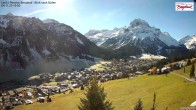 Archiv Foto Webcam Oberlech: Ausblick Pension Bergland 09:00